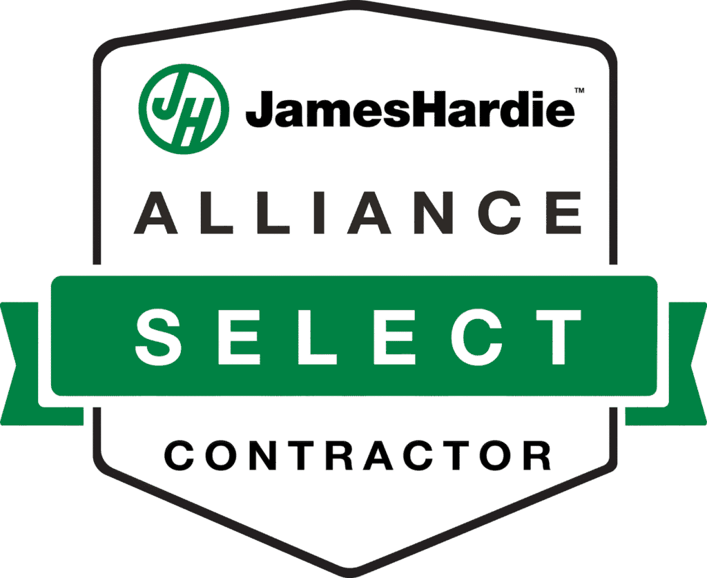 Alliance Select Contractor James Hardie logo for construction excellence.